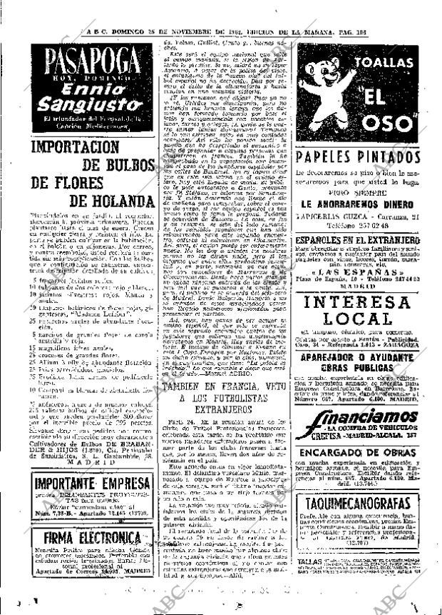 ABC MADRID 25-11-1962 página 106