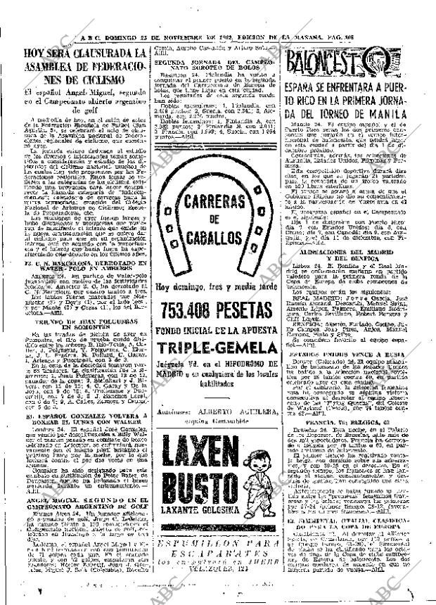 ABC MADRID 25-11-1962 página 108