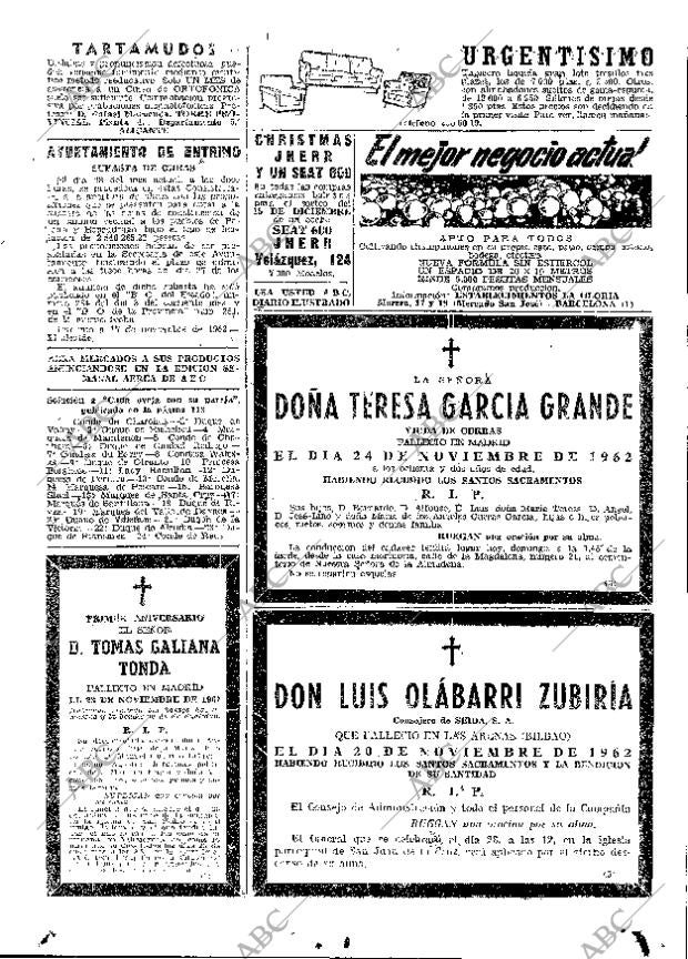 ABC MADRID 25-11-1962 página 125