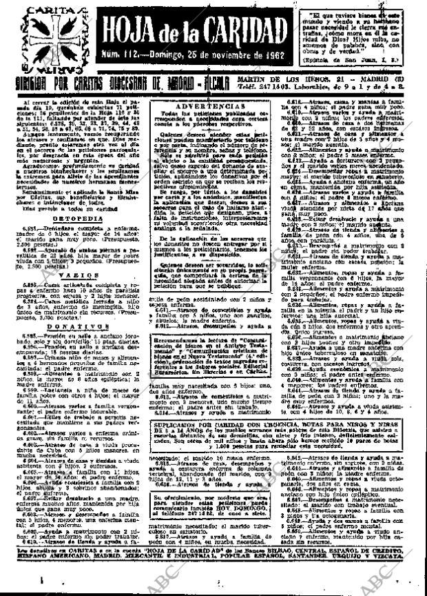 ABC MADRID 25-11-1962 página 45