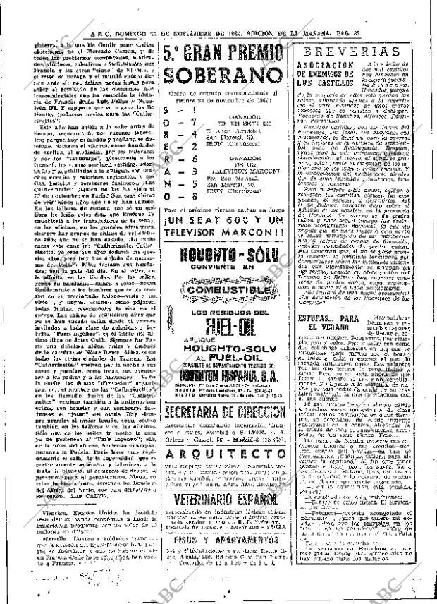 ABC MADRID 25-11-1962 página 82