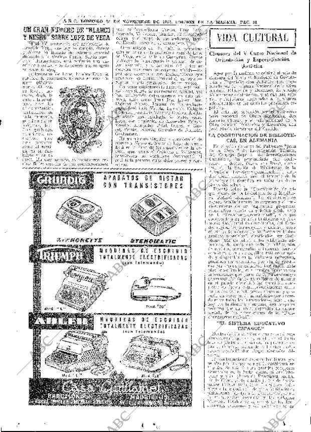 ABC MADRID 25-11-1962 página 91