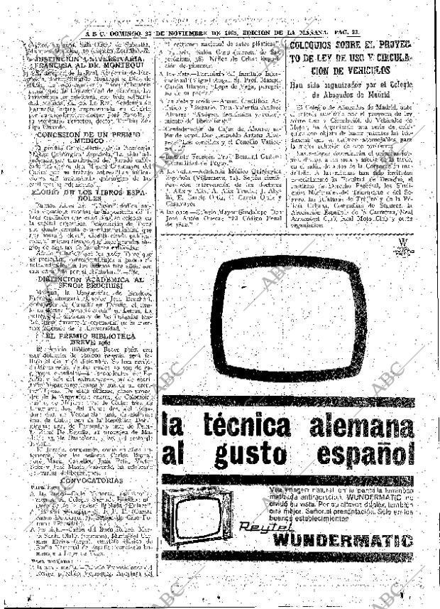 ABC MADRID 25-11-1962 página 93