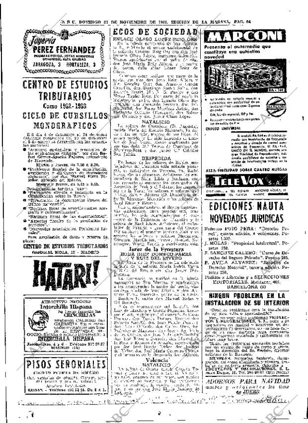 ABC MADRID 25-11-1962 página 94