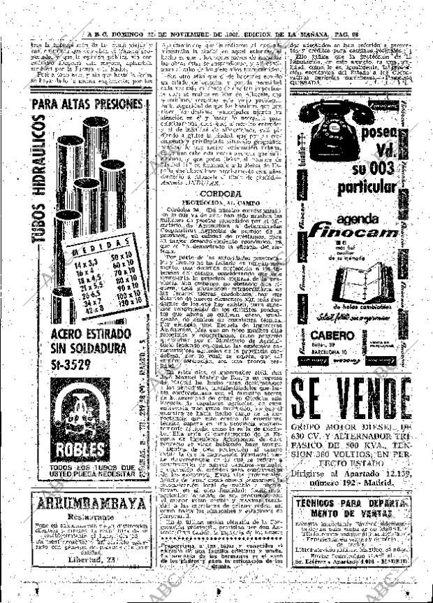 ABC MADRID 25-11-1962 página 98