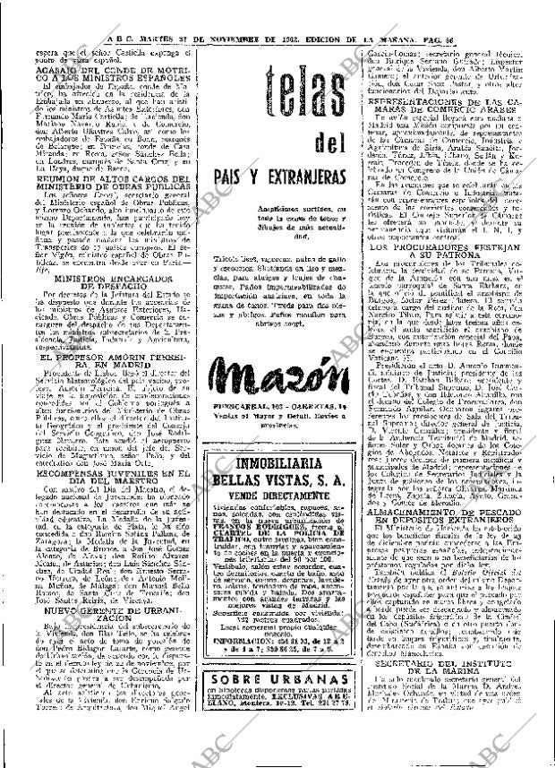 ABC MADRID 27-11-1962 página 56