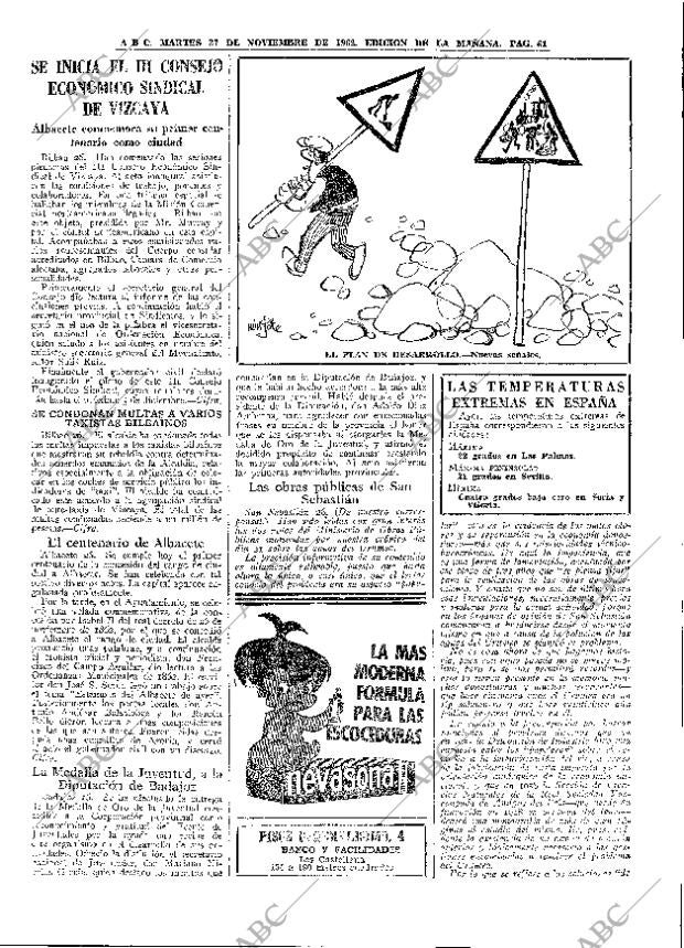 ABC MADRID 27-11-1962 página 61