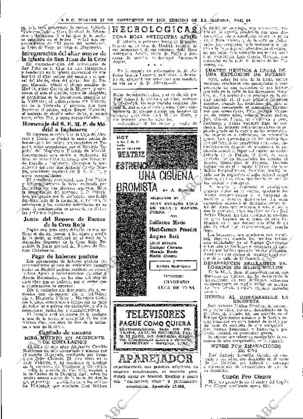 ABC MADRID 27-11-1962 página 64