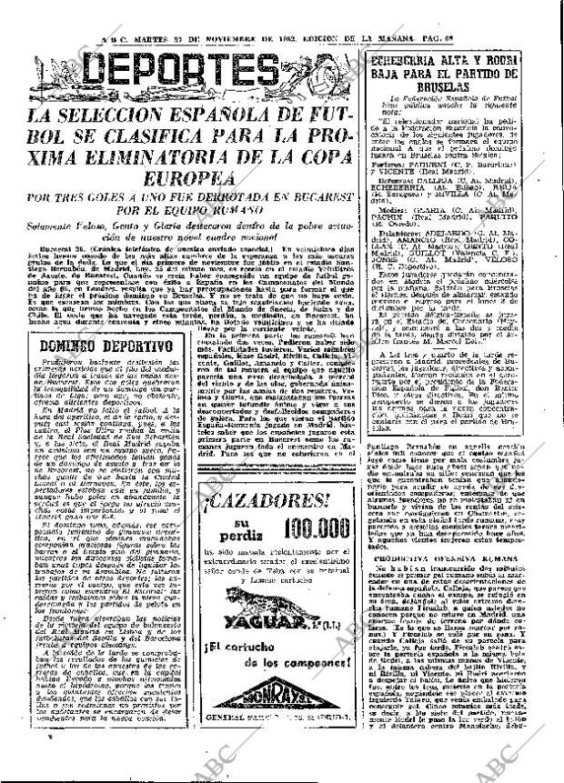 ABC MADRID 27-11-1962 página 69