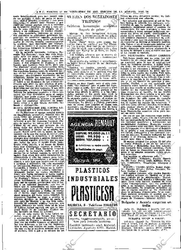 ABC MADRID 27-11-1962 página 70
