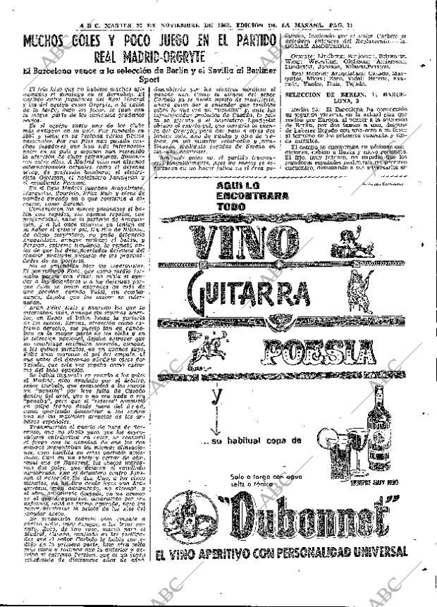 ABC MADRID 27-11-1962 página 71