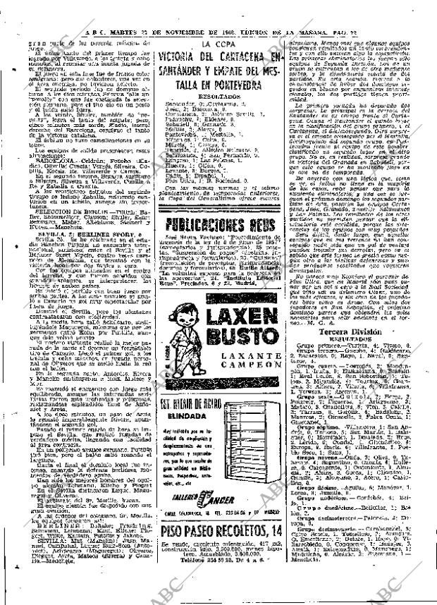 ABC MADRID 27-11-1962 página 72