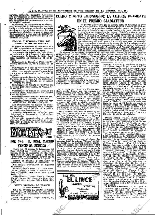 ABC MADRID 27-11-1962 página 74