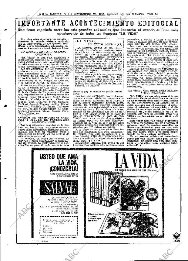 ABC MADRID 27-11-1962 página 76