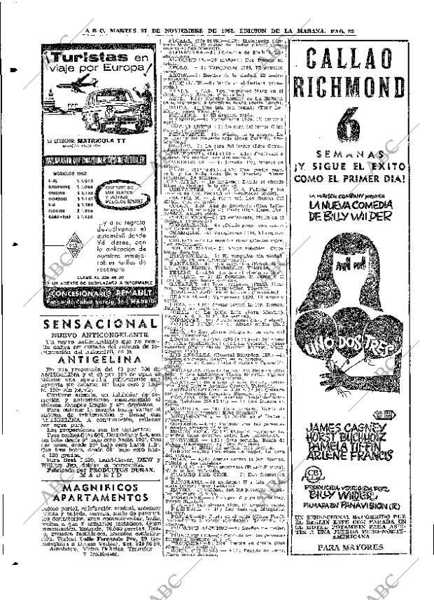 ABC MADRID 27-11-1962 página 82