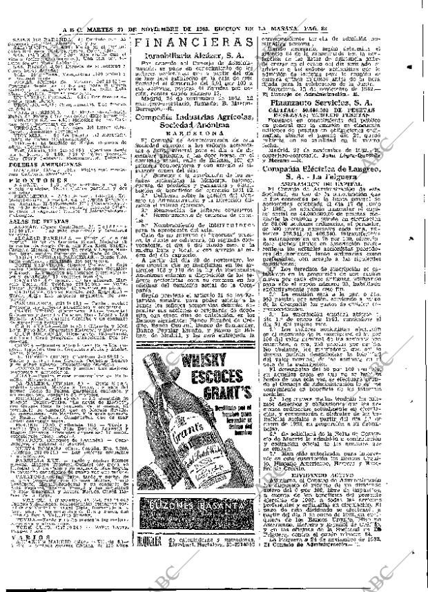 ABC MADRID 27-11-1962 página 83