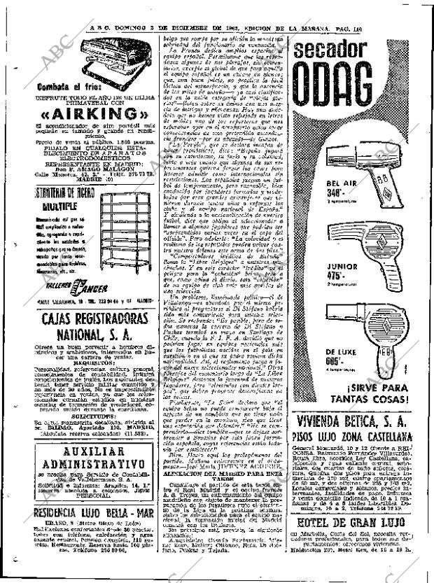 ABC MADRID 02-12-1962 página 110