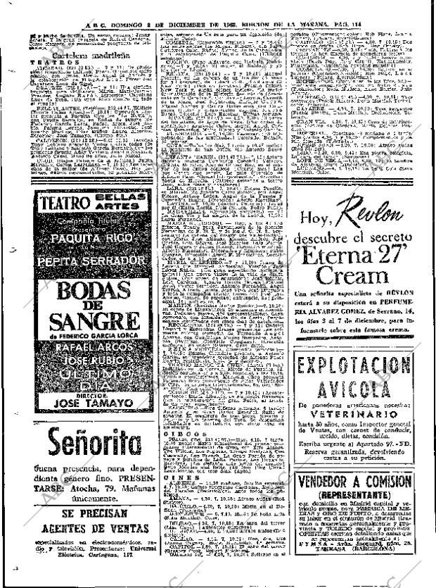 ABC MADRID 02-12-1962 página 114
