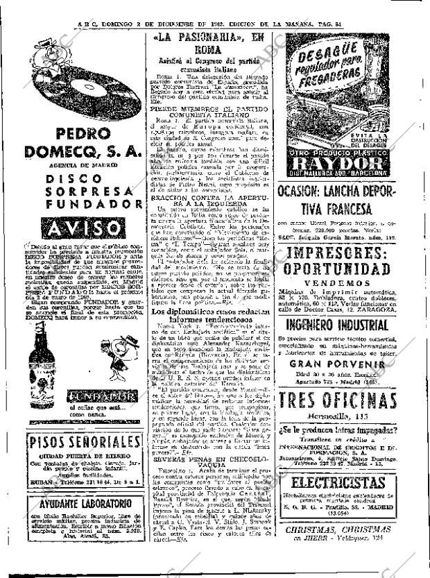 ABC MADRID 02-12-1962 página 84