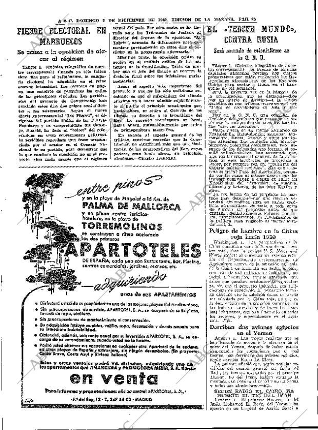 ABC MADRID 02-12-1962 página 85