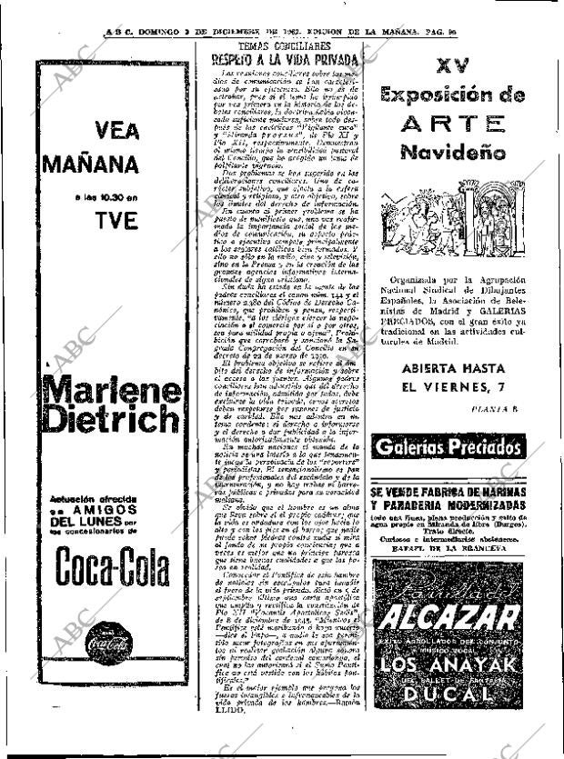 ABC MADRID 02-12-1962 página 90