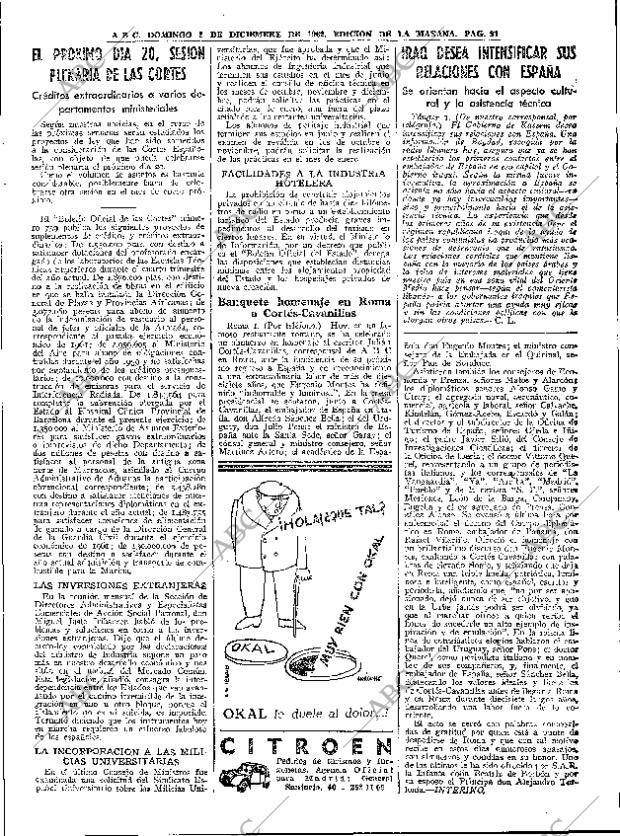 ABC MADRID 02-12-1962 página 91