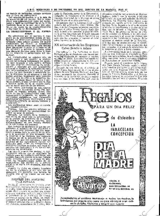 ABC MADRID 05-12-1962 página 63