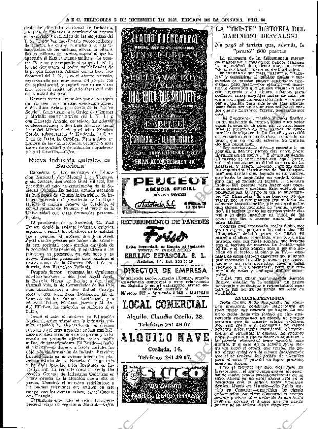 ABC MADRID 05-12-1962 página 64