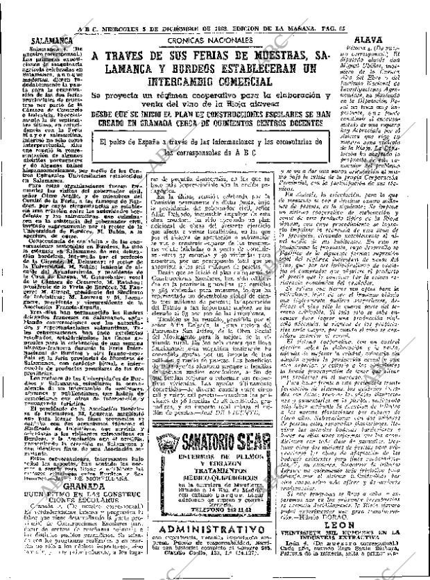 ABC MADRID 05-12-1962 página 65