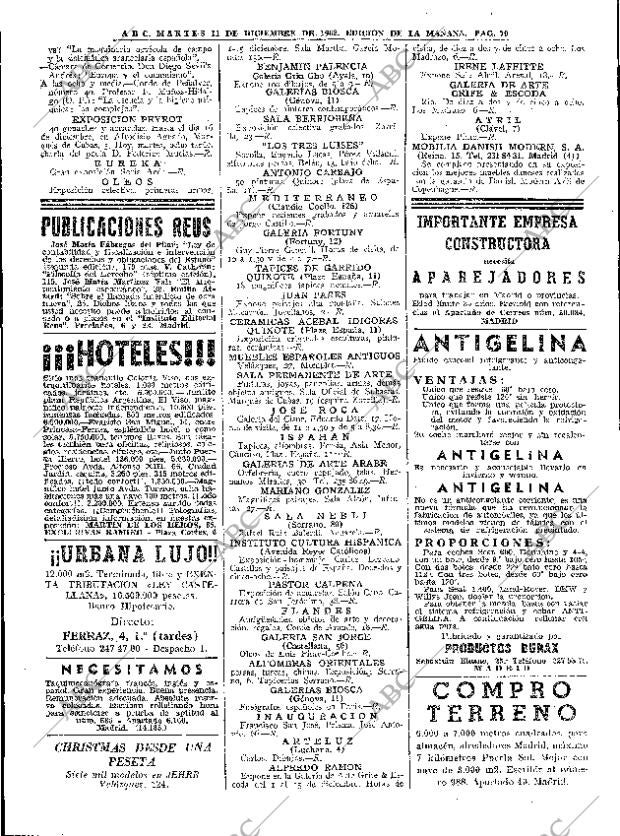 ABC MADRID 11-12-1962 página 70