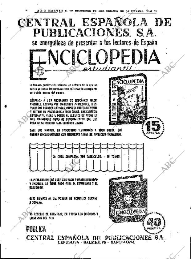 ABC MADRID 11-12-1962 página 78