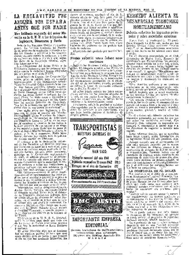 ABC MADRID 15-12-1962 página 54