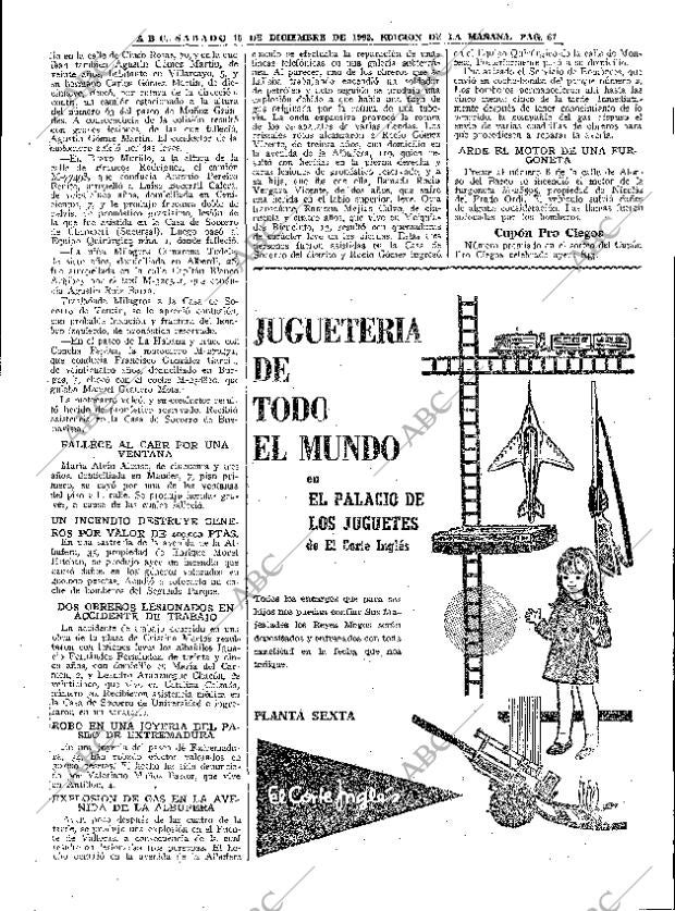 ABC MADRID 15-12-1962 página 67