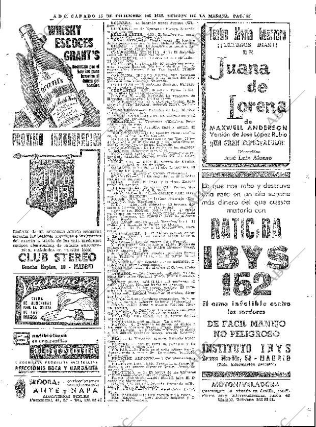 ABC MADRID 15-12-1962 página 85