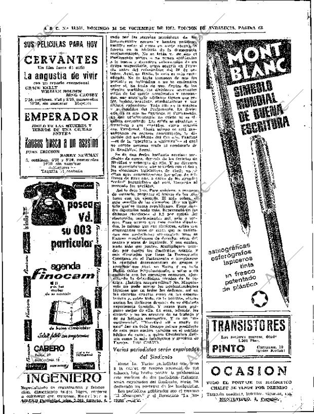 ABC SEVILLA 16-12-1962 página 66