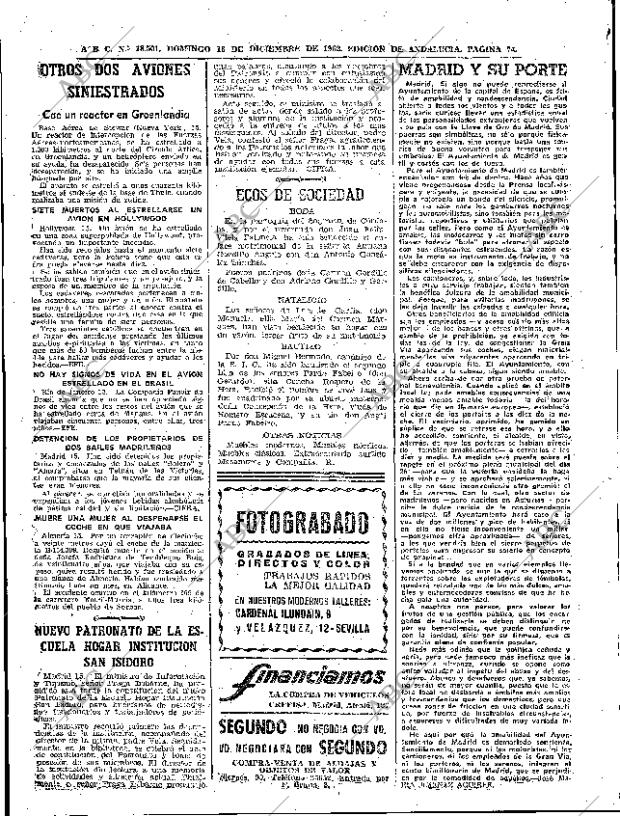 ABC SEVILLA 16-12-1962 página 72