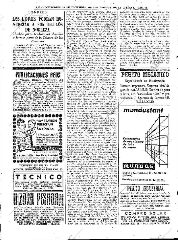 ABC MADRID 19-12-1962 página 54