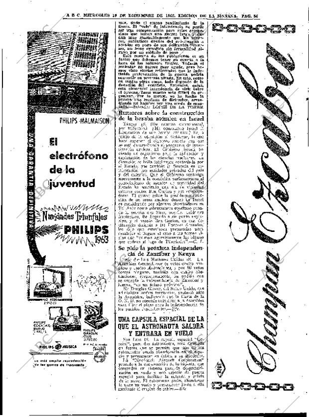 ABC MADRID 19-12-1962 página 56