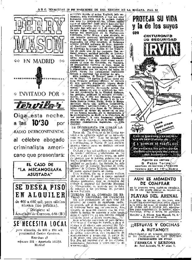 ABC MADRID 19-12-1962 página 58