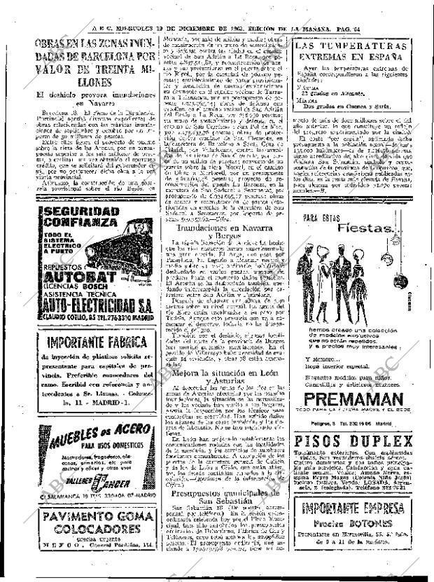 ABC MADRID 19-12-1962 página 64