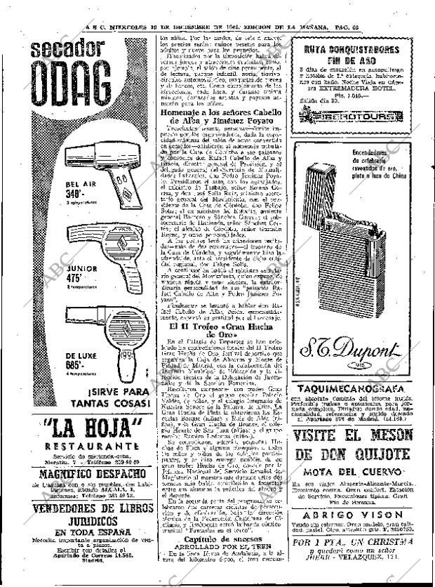 ABC MADRID 19-12-1962 página 66