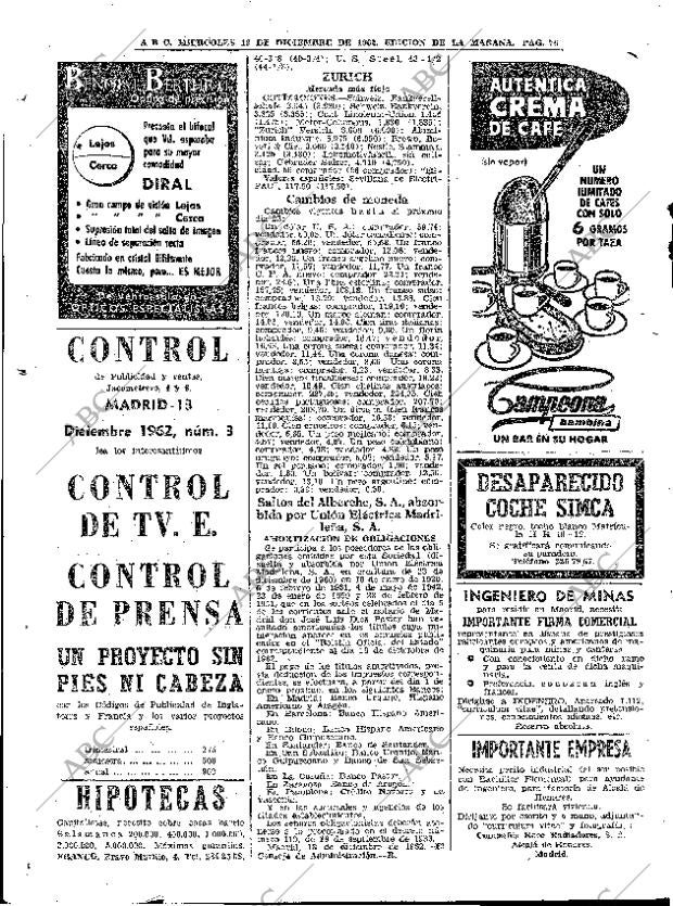 ABC MADRID 19-12-1962 página 76