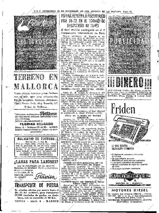 ABC MADRID 19-12-1962 página 78