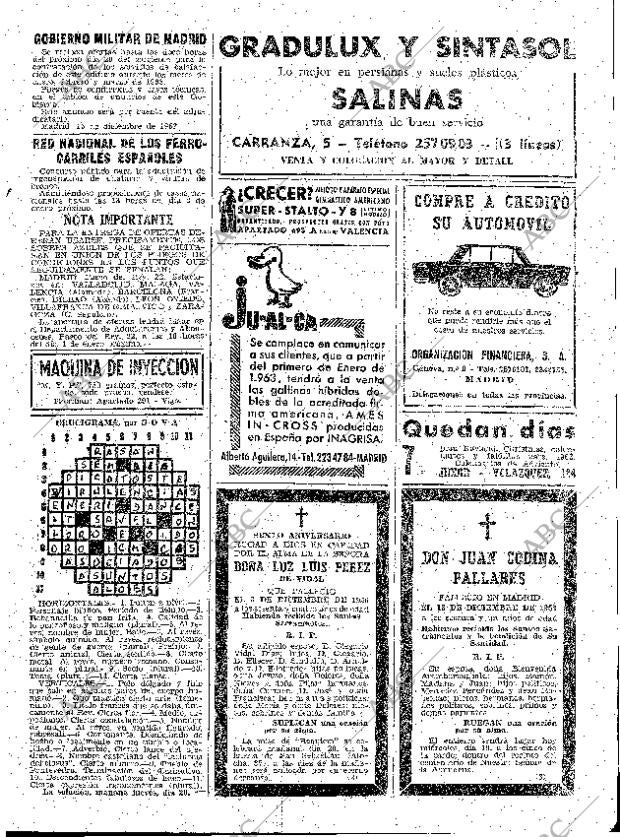 ABC MADRID 19-12-1962 página 95