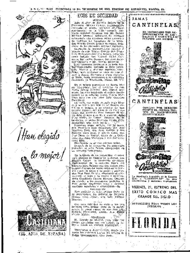 ABC SEVILLA 19-12-1962 página 40