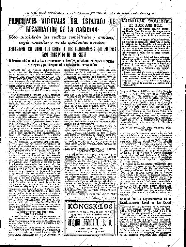 ABC SEVILLA 19-12-1962 página 45