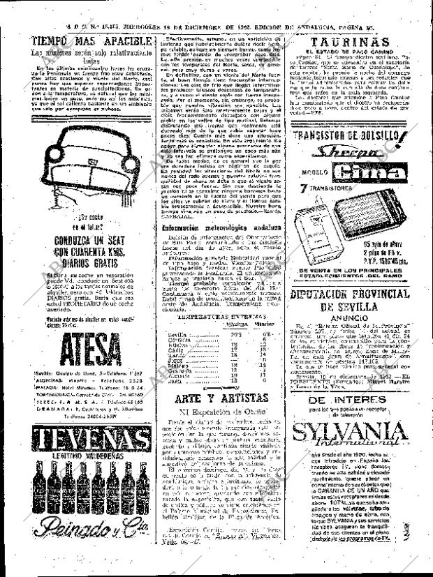 ABC SEVILLA 19-12-1962 página 56