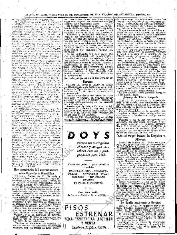 ABC SEVILLA 21-12-1962 página 52
