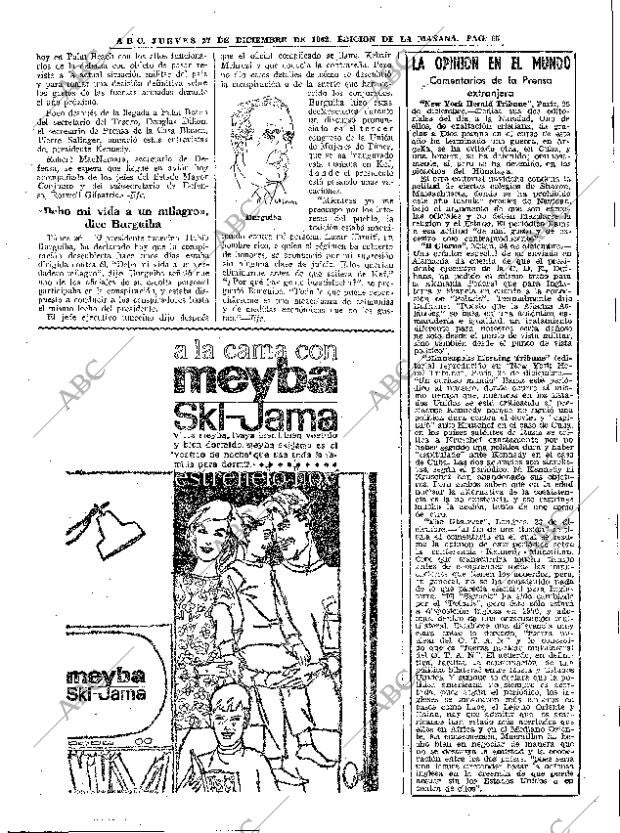 ABC MADRID 27-12-1962 página 65
