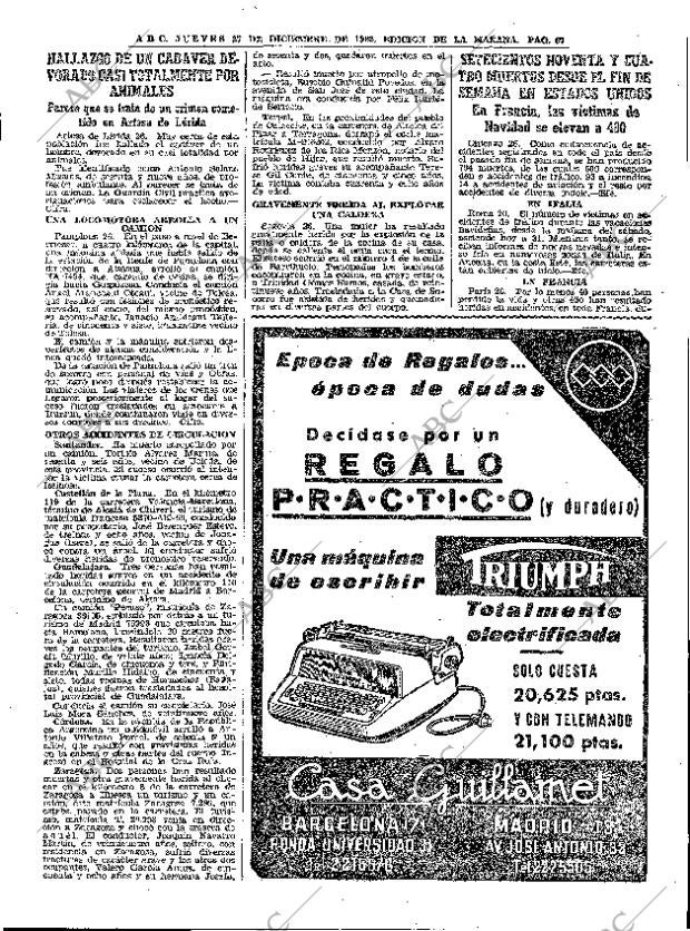 ABC MADRID 27-12-1962 página 67